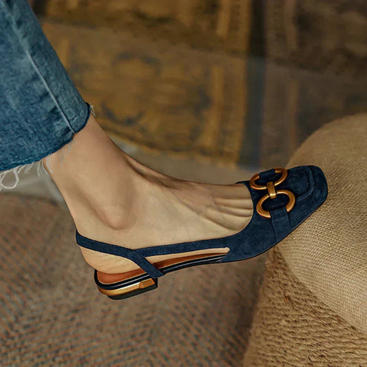 Alera Slingback Flats | Soft Cushion Support, Adjustable Fit for Women