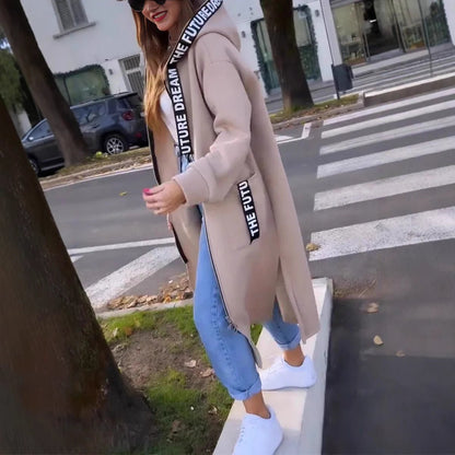 Arden Long Puffer Coat | Oversized, Hooded, Zip-Up