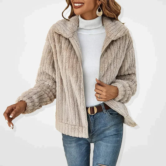 Ava Women's Elegant Jacket | Plush Texture, Warmth Without Bulk 0