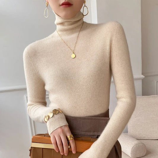Camille Women's Turtleneck Sweater | Ultra-Soft Cashmere 0