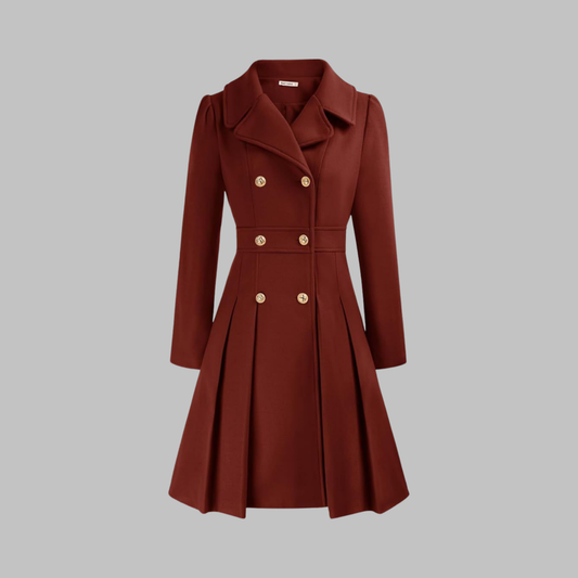 Dami Winter Coat | Double Button, Long Sleeve, Classic Fit