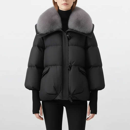 Dara Women's Winter Jacket | Padded, Wide Collar, Relaxed Fit 0