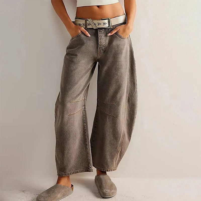 Deloise Women’s Jeans with Low-Rise Waist and Flared Legs 2