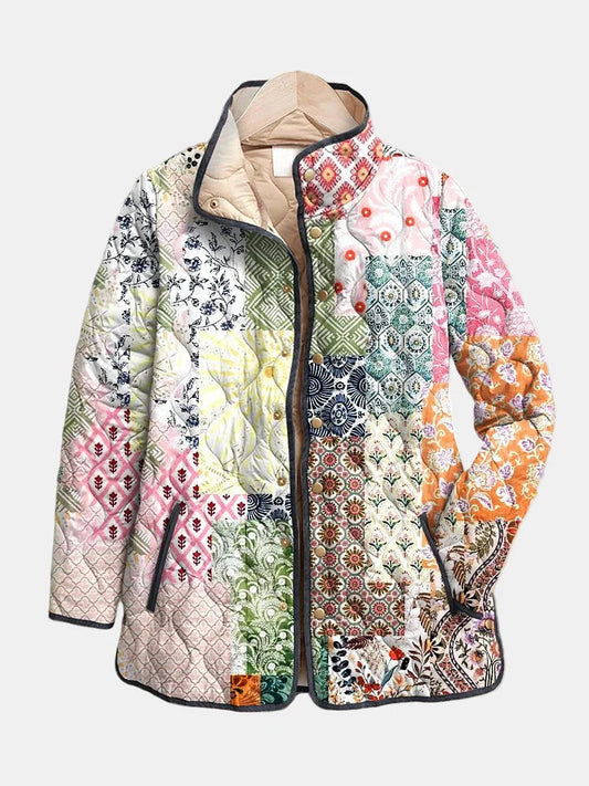 Ella Women's Quilted Jacket | Lightweight Floral Design for Casual Style 0