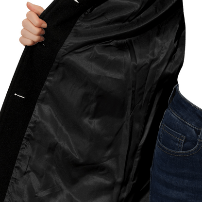 Emmara A-Line Coat | Elegant Button Closure