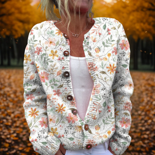 Galen Women's Cardigan | Soft Knit, Floral Print 0