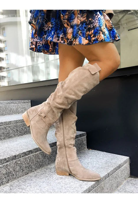 Harper High Tube Boots | Plush Lining, Zipper Closure, Plus Sizes