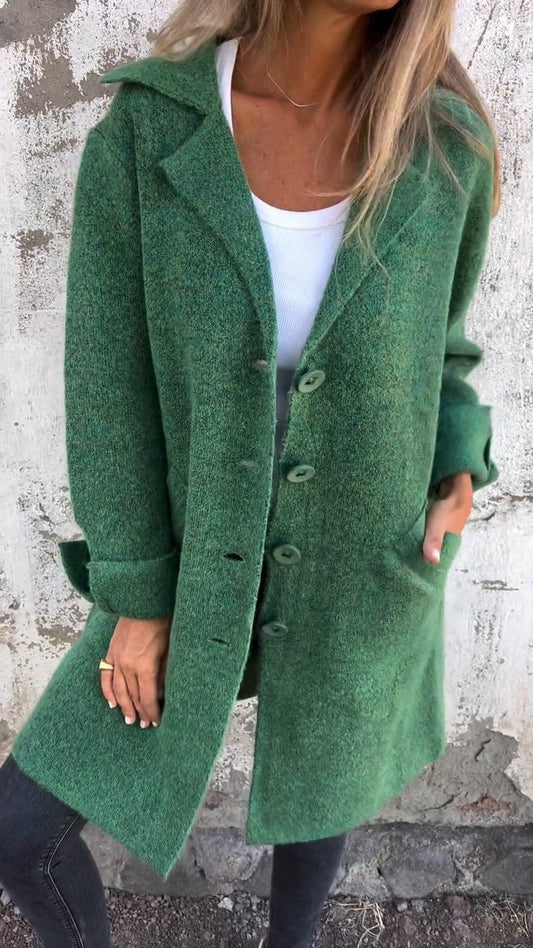 Harper Women's Coat | Relaxed-Fit Longline Button-Front Trench