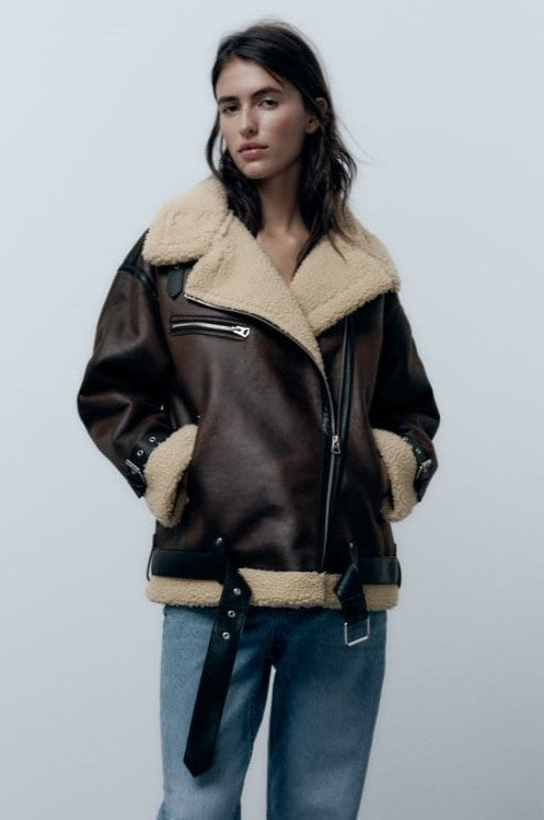 Karis Jacket | Faux Lapels, Water-Repellent Fabric