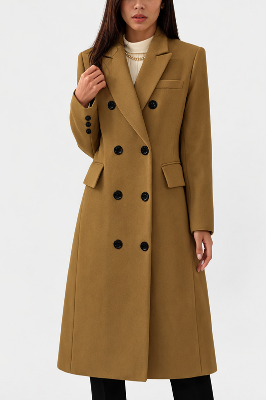 Luxe Overcoat | Soft Wool, Tailored Fit Winter Coat for Women