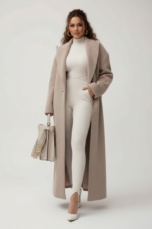 Nora Long Coat Women | Soft Oversized Design, Lightweight Winter Coverage