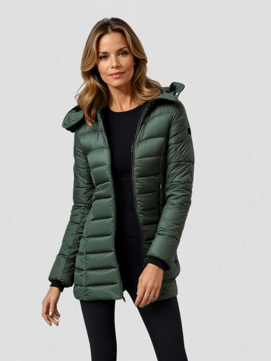 Sable Women's Long Puffer Coat | Water-Resistant, Lightweight Warmth 0
