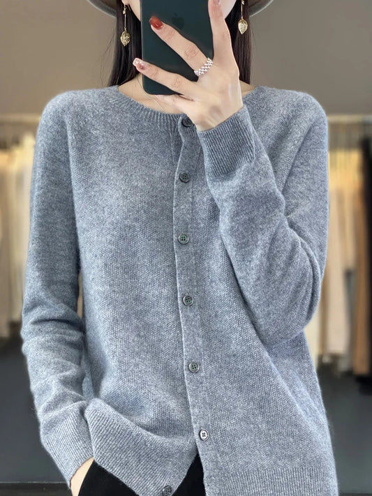 Vera Women's Buttoned Cardigan | Soft Fabric, Elegant Design 0
