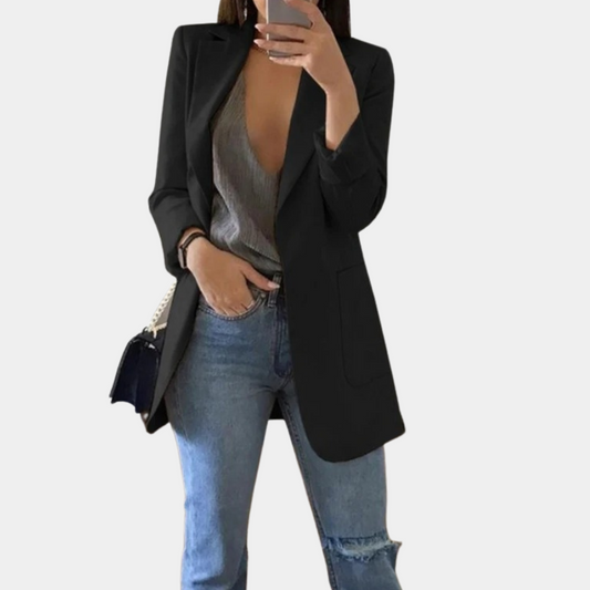 Willa Women's Longline Blazer Jacket | Lightweight, Relaxed Fit 0
